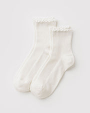 LETTUCE EDGE SOCK SET OF 2 - US 5492